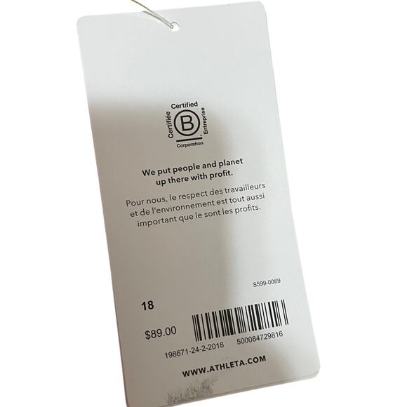 Athleta Brooklyn Ankle Pant Women's 18 Sunset Glow Pink Packable Pull On NWT - Picture 2 of 6